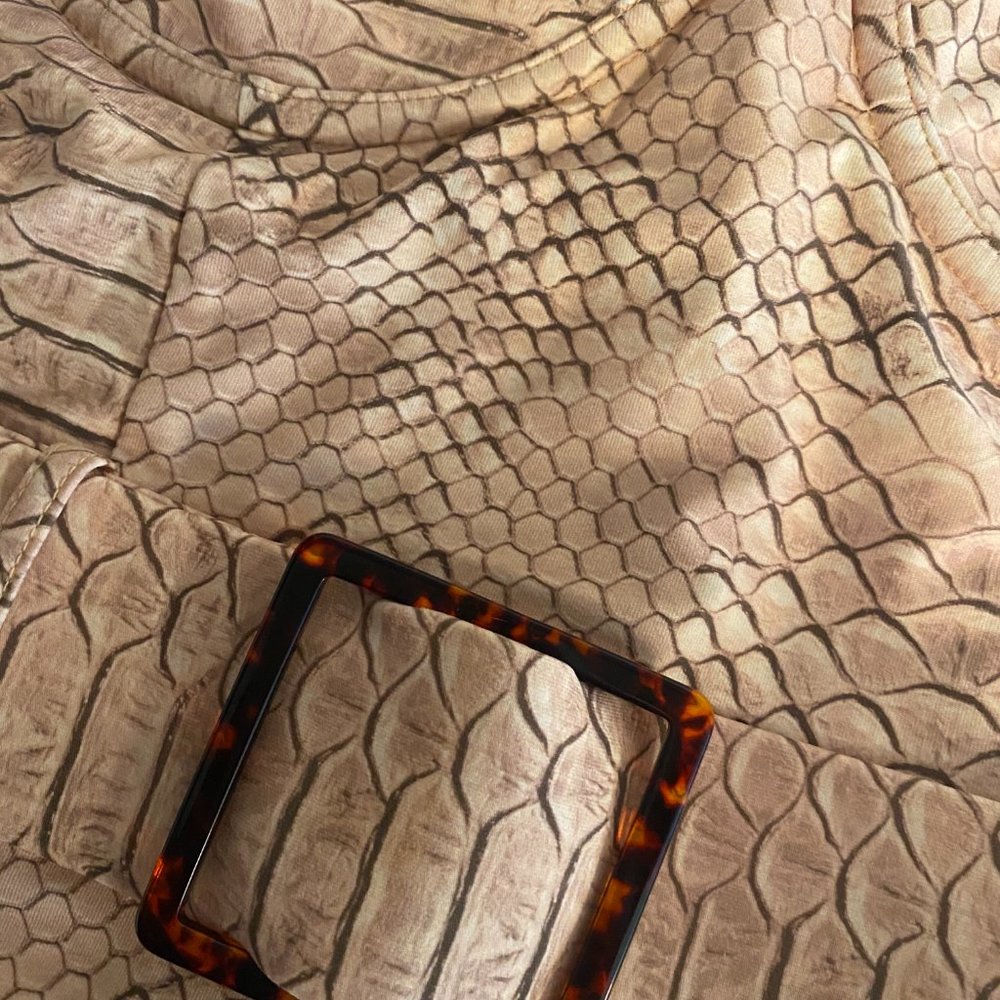 NEW WeWoreWhat Danielle Snakeskin One Piece Swim